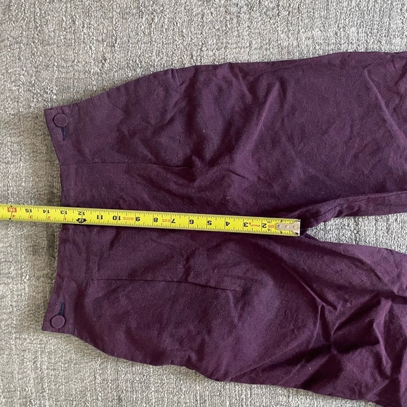 Vintage Esprit Pants - Size 7/8 Cotton Purple Pants High-waisted - Picture 15 of 16